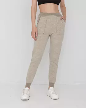 Штаны из 100% шерсти 10025 BS серые M