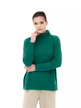 Свитер из кашемира 12072 изумрудный 2XL