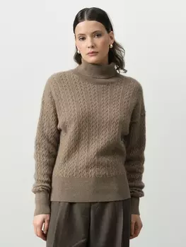 Свитер женский из кашемира KW051592-E капучино L