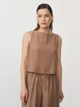 Топ из лиоцелла 06211311 какао 46-48