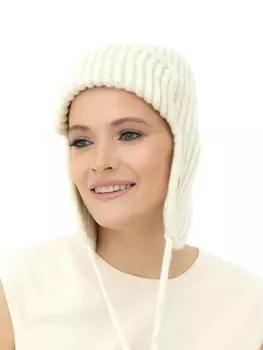 Ушанка из шерсти яка 3875 кремовая