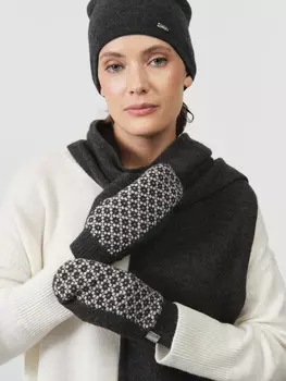 Варежки из кашемира 30116 графит