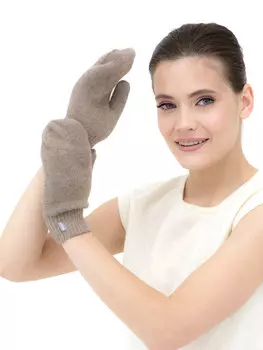 Варежки из кашемира 30117 капучино F