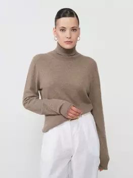 Водолазка из кашемира женская KW050303-E капучино L