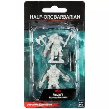 D&amp;D Nolzur's Marvelous Miniatures: Полуорк Варвар Мужчина