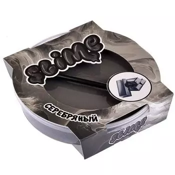 Лизун. Серебряный, магнитится