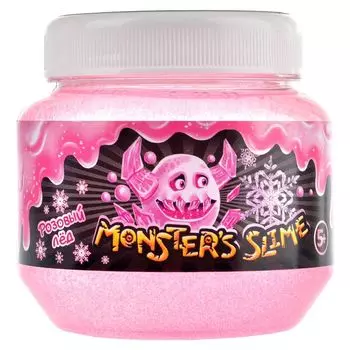 Монстер слайм большой (розовый лед)