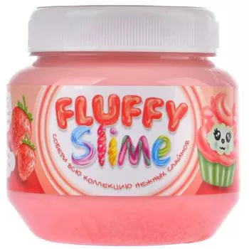Монстер слайм Флаффи (клубника)