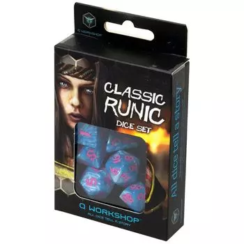 Набор кубиков Runic, 7 шт., Glacier &amp; pink