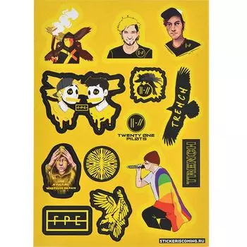 Набор стикеров «21 pilots#2»
