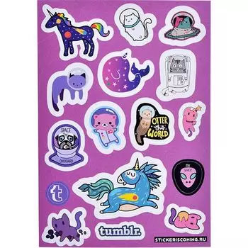 Набор стикеров «Тамблер Космос»