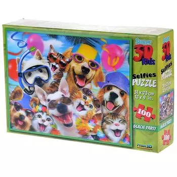 Пазл Super 3D «Пляжная селфи-вечеринка» (100 деталей)