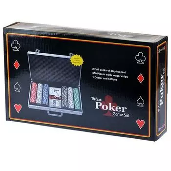 Покерный набор 300 фишек в кейсе