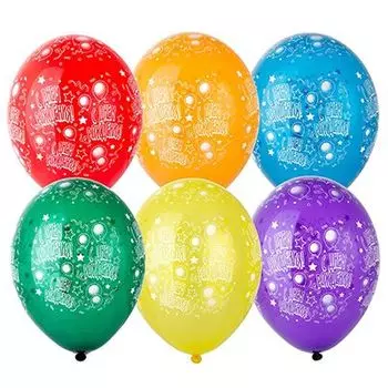 Шелкография кристалл 14" С ДР Шары