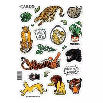 Стикерпак «Дикие кошки»