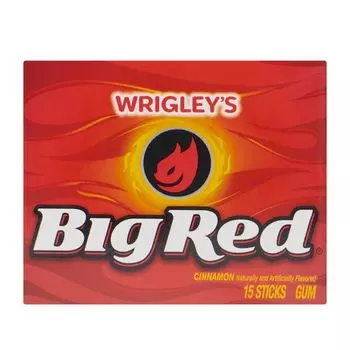 Жевательная резинка Big Red Cinnamon 15 sticks Gum