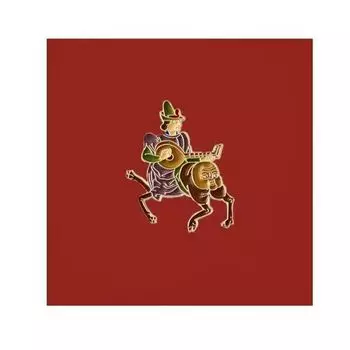 Значок металлический Лютнист