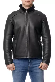 Дубленка мужская из натуральной овчины с воротником