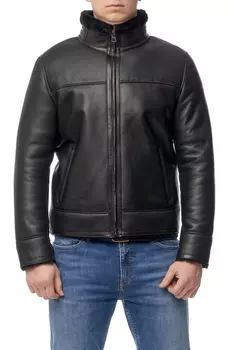 Дубленка мужская из натуральной овчины с воротником