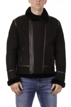 Дубленка мужская из натуральной овчины с воротником