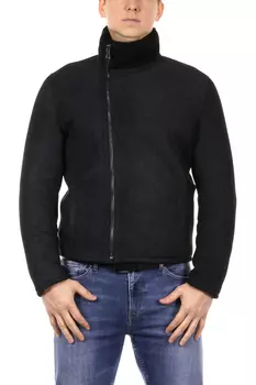 Дубленка мужская из натуральной овчины с воротником