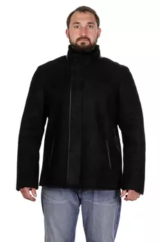 Дубленка мужская из натуральной овчины с воротником