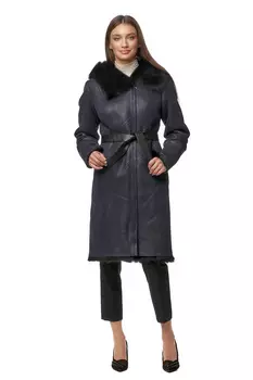 Дубленка женская из натуральной овчины с капюшоном