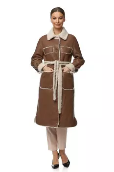 Дубленка женская из натуральной овчины с воротником