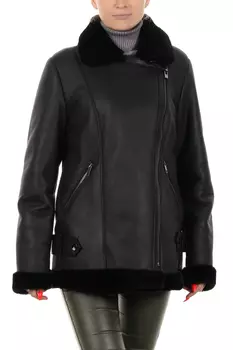 Дубленка женская из натуральной овчины с воротником