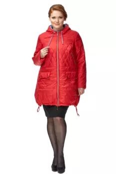 Куртка женская из текстиля с капюшоном