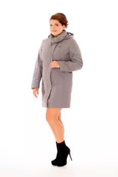 Куртка женская из текстиля с капюшоном