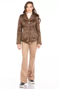 Куртка женская из текстиля с воротником