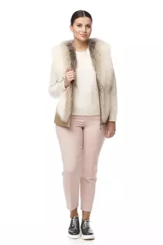 Меховой жилет женский из лисы