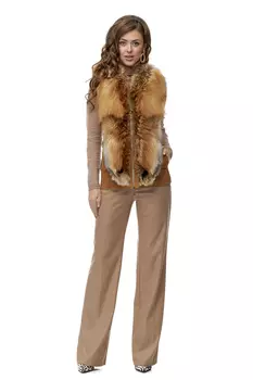 Меховой жилет женский из лисы
