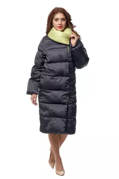 Пуховик женский из текстиля с воротником