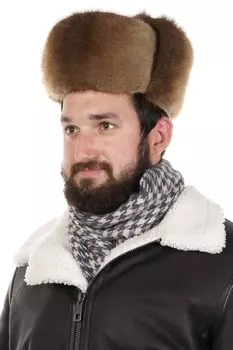 Шапка мужская из ондатры