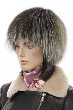 Шапка женская из енота