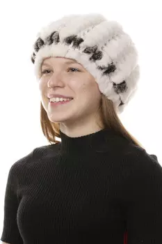 Шапка женская из кролика