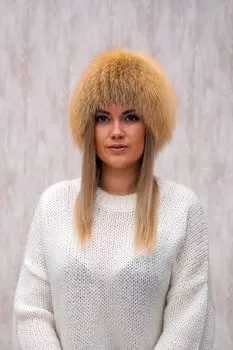 Шапка женская из лисы