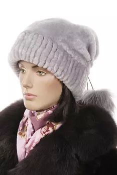 Шапка женская из мутона