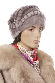 Шапка женская из мутона
