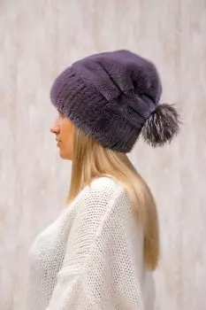 Шапка женская из норки