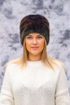 Шапка женская из норки