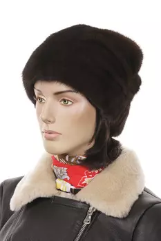 Шапка женская из норки