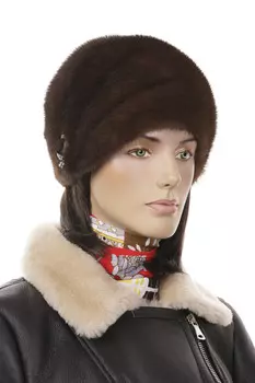 Шапка женская из норки