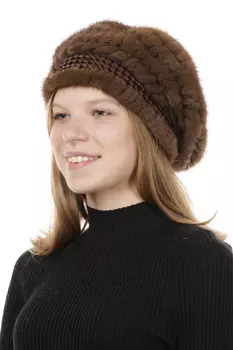 Шапка женская из норки