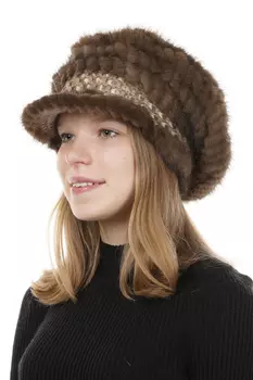 Шапка женская из норки