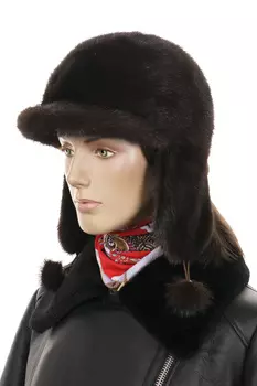 Шапка женская из норки