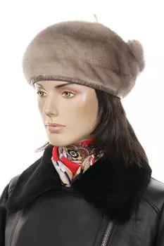 Шапка женская из норки