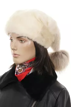 Шапка женская из норки